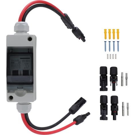 30-a-solar-trennschalter Ip65 Für Photovoltaikanlagen – 2-poliges, Wasserdichtes Dc/ac-gehäuse