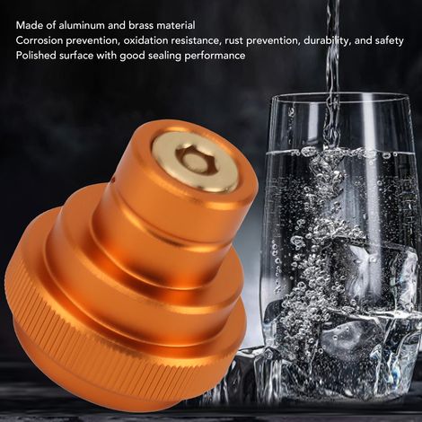 Co2-schnelladapter Für Sodastream – Tr21-4 Gelber Aluminium- Und Messinganschluss – Kompatibel Mit Terra, Duo, Art