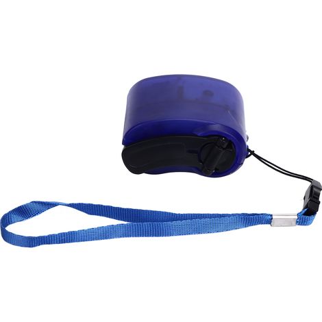 Handkurbel-usb-notladegerät Für Smartphones – Blau, Tragbar Und Kompakt Für Wandern, Camping Und Outdoor-aktivitäten