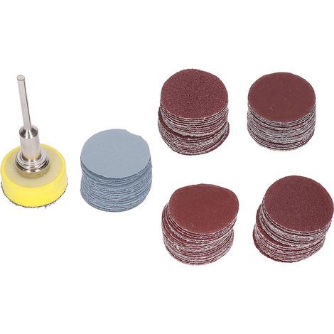 100-teilige Aluminiumoxid-schleifscheiben Für Metall, Kunststoff Und Holz – 25 Mm Durchmesser, Körnung 100 Bis 3000