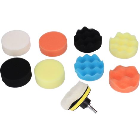 Set Mit 11 Schaumstoff-polierpads Für Bohrmaschinen – 7,6 Cm (3 Zoll), Ideal Zum Wachsen, Versiegeln Und Polieren Von Fahrzeugen.