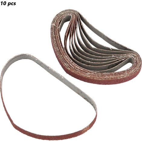 Schleifband Für Fingerschleifer 330 X 10 Mm, Körnung 60, Rot, 10er-packung, Zirkonoxid