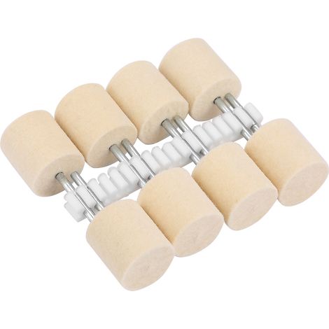 Zylindrischer Wollpolierkopf 3 Mm × 20 Mm Für Rotationswerkzeuge – 8 Stück