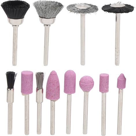 Schleifbürste Für Holz Und Metall – Set Mit 4 Schleifscheiben Aus Nylon Und Rotem Korund Für Bohrmaschine Oder Schleifmaschine