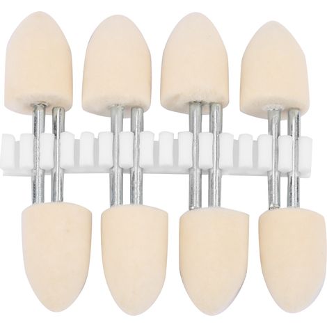 Konischer Wollpolierkopf Für Rotationsschleifer – 8 Stück, 3 Mm Schaft, 14 Mm Durchmesser