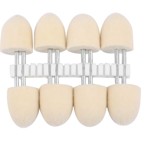 Konischer Wollpolierkopf, 3 Mm Schaft, 20 Mm Durchmesser, 8er-packung