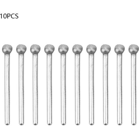 Kugelförmige Bornitrid-polierbürste 3 X 6 Mm – 10er-packung Für Metalle, Porzellan Und Jade