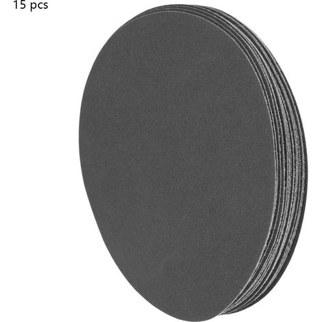 5-zoll (125 Mm) Rundschleifpapier – 15 Stück, Körnung 180/400/1500/5000/10000, Pflanzenfaser, Für Nass- Und Trockenschleifen
