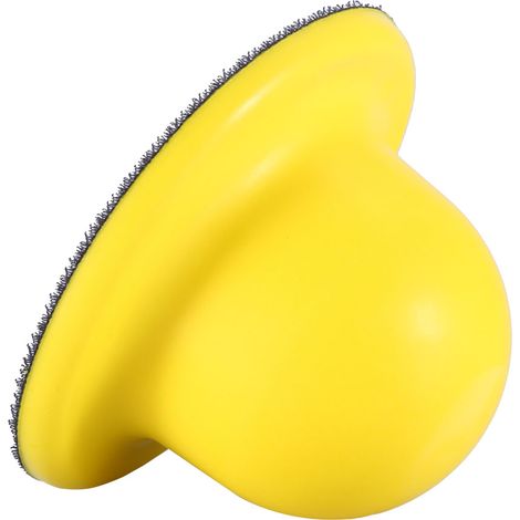4-zoll-handschleifklotz Aus Pu-schaum, Klettverschluss, Staubfrei, Gelb