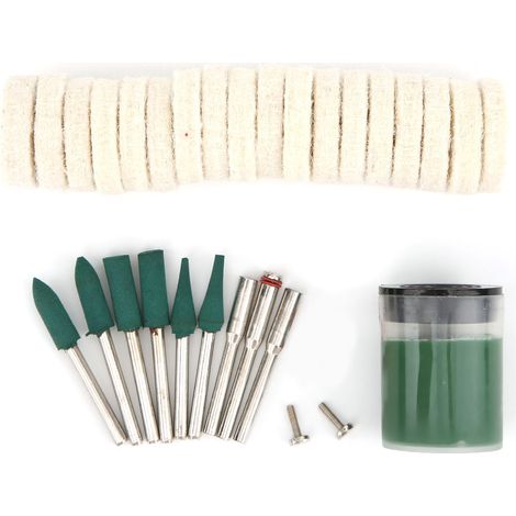 Packung Mit 30 Schleifscheiben Aus Wollfilz Zum Polieren Und Schleifen Mit Rotationswerkzeugen