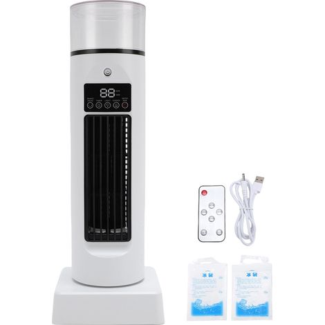 Standventilator Ohne Rotorblätter Mit Fernbedienung, Modell Bym-907s, Leiser Usb-luftkühler Und Luftbefeuchter