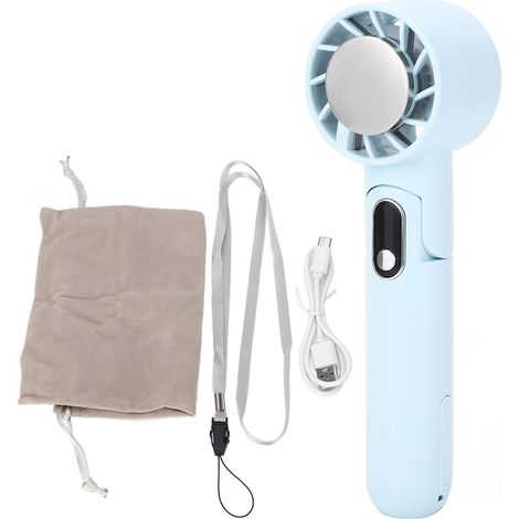 H8 Freisprech-ventilator Mit Tec-kühltechnologie, 5 Geschwindigkeitsstufen, Blau, 4000-mah-akku