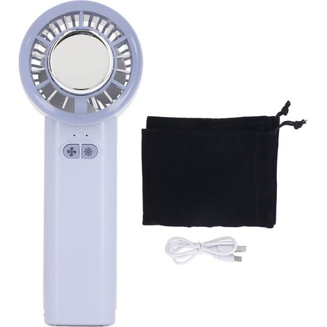 Wiederaufladbarer, Tragbarer Ventilator Mit 3 Geschwindigkeitsstufen Und Halbleiter-kühlfunktion – Blau