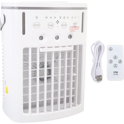 Cf-530 Tragbarer Kühlventilator Mit 1-liter-tank, Nebelbefeuchter Und 7 Farben