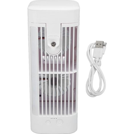 Tragbarer Ventilator Mit Klimaanlage – Mini-tischklimaanlage Ohne Sprühfunktion, Integriertes Nachtlicht, 1200 Mah