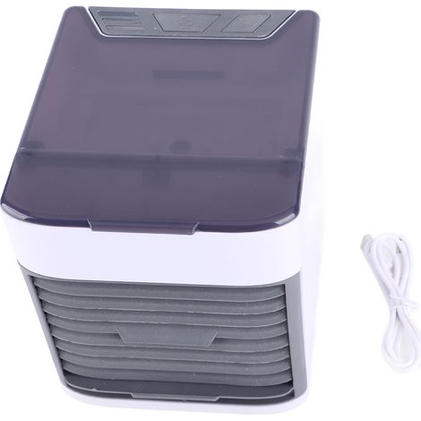 Tragbarer Usb-luftkühler Mit Kaltnebel-befeuchtung, 3 Geschwindigkeitsstufen, Auslaufsicherem Wassertank, 15 X 16 Cm