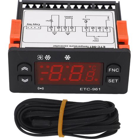 Etc-961 Digitaler Gefrierschrank-temperaturregler, °c/°f-anzeige, Einstellbare Abtaufunktion, 230 V