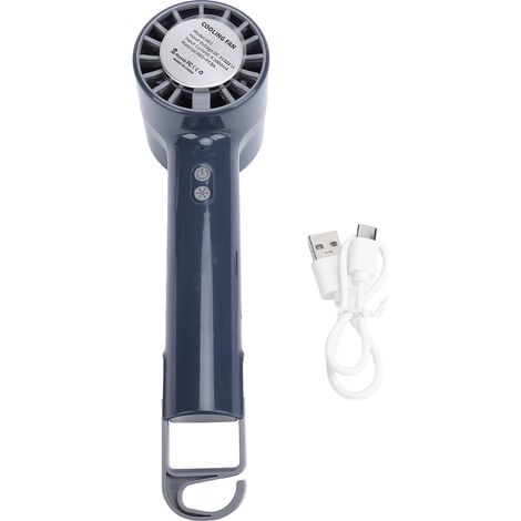 Tragbarer, Freihändiger Ventilator Mit Halbleiterkühlung Und Usb-kältekompresse, Marineblau