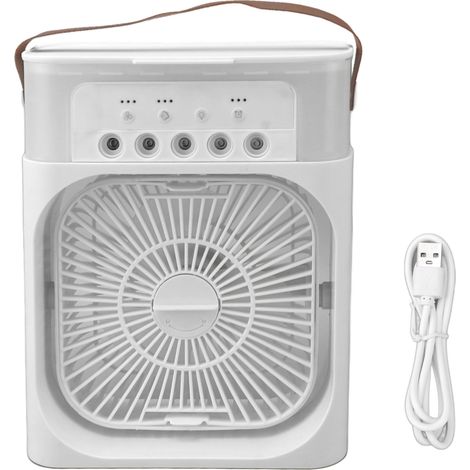 Tischventilator Mit Sprühfunktion, Abs, Leise Und Leistungsstark, Schnelle Kühlung Für Zuhause Oder Camping