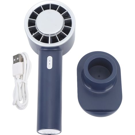 Freihändiger, Tragbarer Ventilator Mit Halbleiter-kühlplatte, 2200-mah-akku, Usb-c-anschluss, Dunkelblau