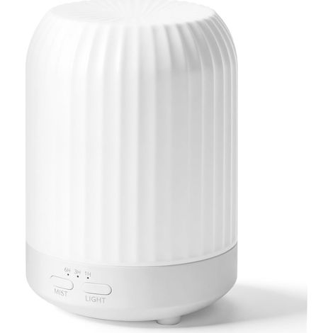 Aroma-diffusor, 250 Ml, Ultraschall-diffusor Mit 7 Led-farben, Luftbefeuchter Für Wohnung, Büro, Zuhause, Yoga – Weiß