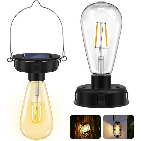 Ersatz-led-lampen Für Solarleuchten, 8 Cm, 1,2 V, 600 Mah, Wasserdicht, Für Gartenleuchten, Ideal Für Außenleuchter Mit Haken, 2er-pack