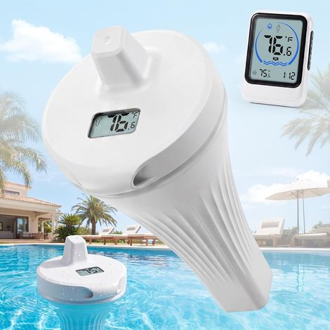 Kabelloses, Schwimmendes Poolthermometer Mit Display, Ip68 Wasserdichtes, Schwimmendes Poolthermometer, Digitales Poolthermometer Für Schwimmbäder, Badewannen, Teiche Und Aquarien