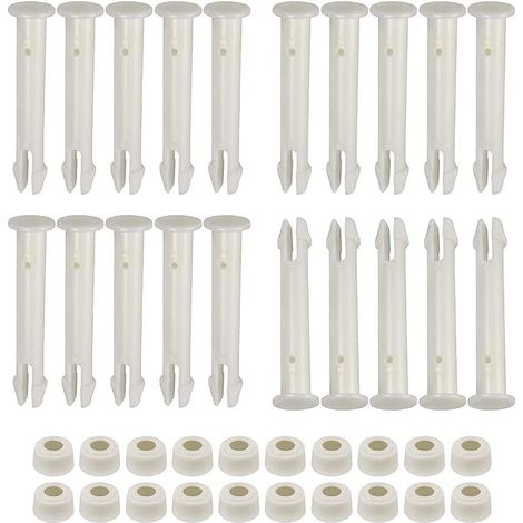Set Mit 20 Stiften Und Dichtungen Für Aufstellpools Von 33 Bis 61 Cm Durchmesser. Kunststoff- Und Gummiteile Für Runde Und Rechteckige Metallrahmen. Ideal Für Die Poolpflege.