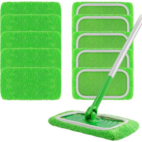 10 Wiederverwendbare Tücher Für Swiffer Sweeper, Waschbare Mikrofaser-ersatzmopptücher, Nass- Und Trockenmopp Aus Mikrofaser, Geeignet Für Alle Bodenarten