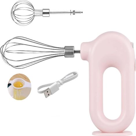 Kabelloser Handmixer, Usb-wiederaufladbarer Elektrischer Handmixer Für Den Hausgebrauch, Schneebesen, Elektrischer Mixer Mit 4 Geschwindigkeitsstufen