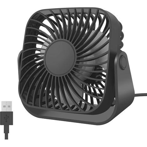 Kleiner Usb-tischventilator – 3 Geschwindigkeitsstufen – 360°-drehung – Starker Luftstrom – Klein Und Leistungsstark – Für Büro, Zuhause Und Draußen