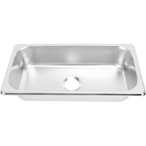 Integrierte Spüle Aus Edelstahl 304 Für Wohnmobile, Boote Und Wohnwagen – Modell Gr-1365, 325 X 176 X 65 Mm, 40 Mm Abfluss
