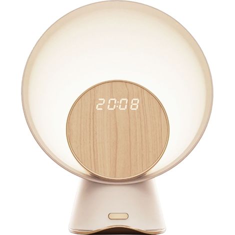 Led-nachtlicht Mit Bewegungssensor, Bluetooth-wecker Und Kabellosem Lautsprecher – 3-farbiges Umgebungslicht