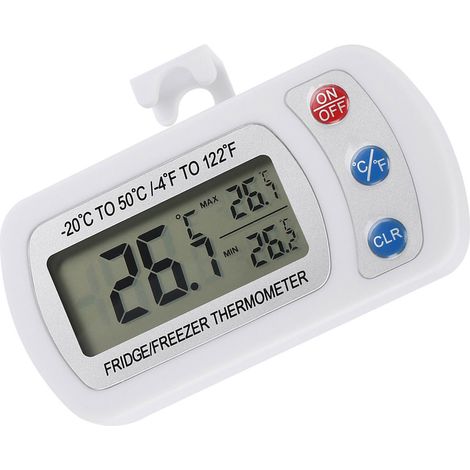 Digitales Thermometer Für Kühlschrank Und Gefrierschrank, Großes Lcd-display, Wasserdicht, Messbereich -20 °c Bis 50 °c