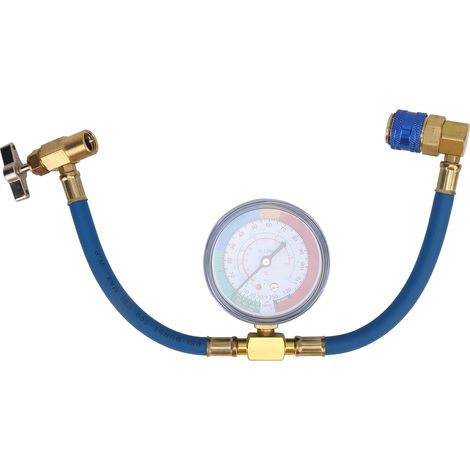 Manometer Für Kfz-klimaanlagen R134a 0-250 Psi Mit Befüllschlauch Und Einzelventil