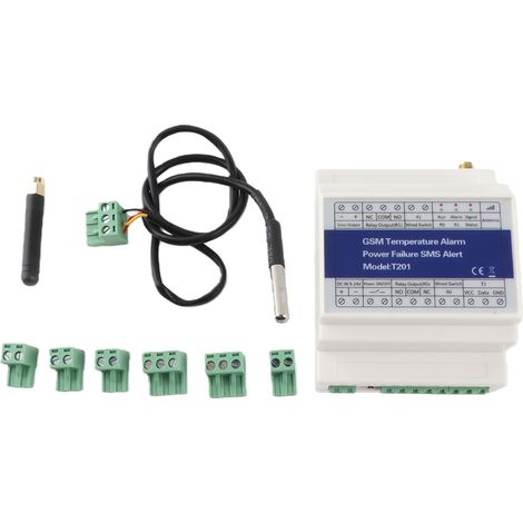 Gsm-relais Mit Temperaturalarm Und Leistungsstatusüberwachung T201, 2 Ausgänge, 2g/3g/4g, Sms