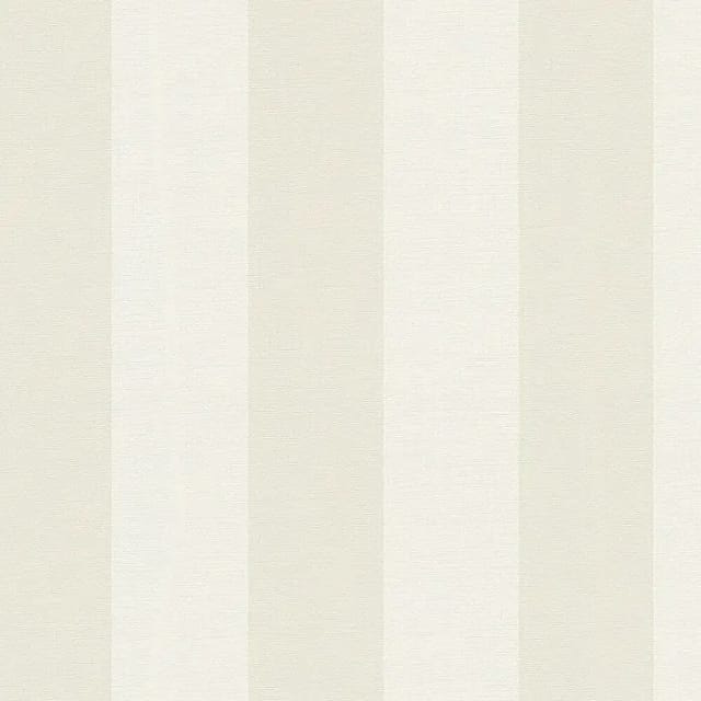 Bricoflor Vliestapete Beige Weiß Gestreift Klassische Tapete mit Streifen Maritim Ideal für Schla und Esszimmer Blockstreifen Wandtapete mit Vinyl