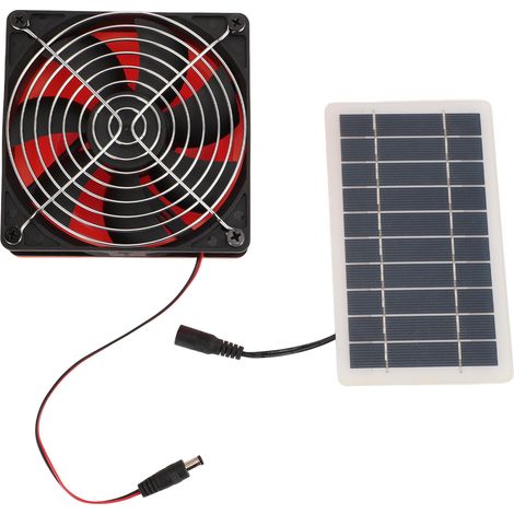 10-w-solar-abluftventilator Für Dach/gewächshaus/wohnmobil – 5-v-monokristallines Panel Mit Schutzgitter
