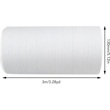 Abluftschlauch Für Tragbare Klimaanlagen Aus Stahlverstärktem Pp, 130 Mm X 3 M, Linksgewinde