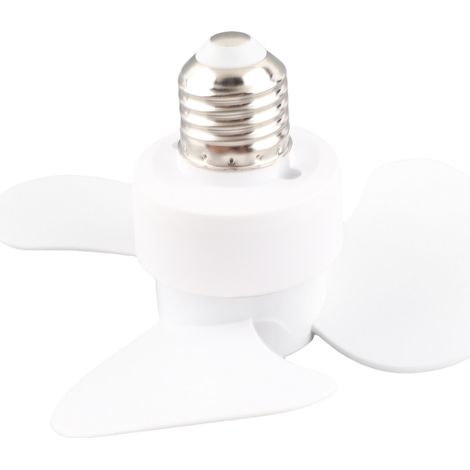 Mini-ventilator Mit E27/e26-fassung, Leise (40 Db), Für Schlafzimmer, Küche, Büro – 15 Cm, 85–265 V