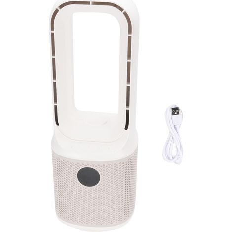Rotorblattloser Tischventilator – 9 Geschwindigkeitsstufen, 60°-oszillation, Wiederaufladbar, Leise, Für Büro Und Schlafzimmer