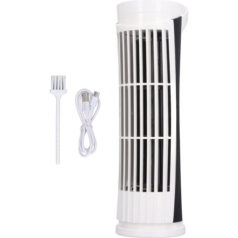 Rotorblattloser Standventilator Mit 90°-oszillation, 2 Geschwindigkeitsstufen, Integrierter Beleuchtung, Leise Mit 34 Db, Weiß