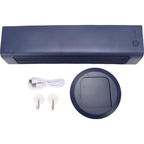 Kompakter Und Leiser 3-stufiger Usb-standventilator Für Büro Oder Schlafzimmer – Blau