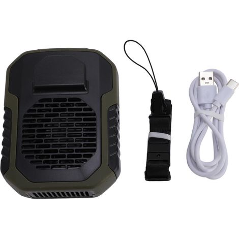 Wiederaufladbarer, Klingenloser Gürtelventilator Mit Usb-anschluss, Integriertem 6000-mah-akku, Umweltfreundlich – Für Outdoor-aktivitäten Und Reisen