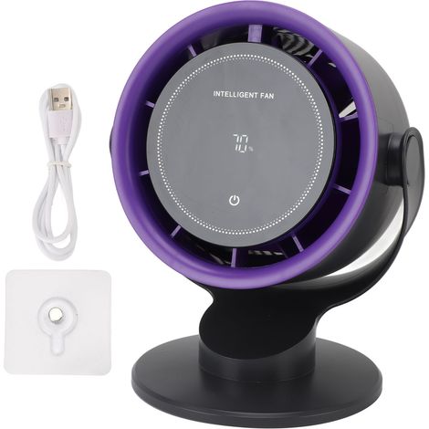 Kabelloser Tischventilator, Usb-aufladbar, 100 Einstellbare Geschwindigkeitsstufen Mit Led-digitalanzeige, 6000-mah-akku