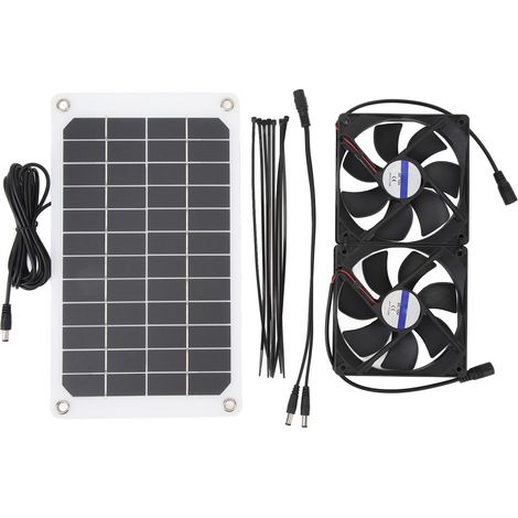 10-w-solarventilator Für Gewächshaus, Wohnwagen Oder Tierstall – Tragbares Monokristallines Solarpanel