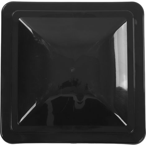 Dachlüftung Für Wohnmobile Und Anhänger – Abs + Schwarze Metallabdeckung 375 X 375 Mm – Modell A6028-02