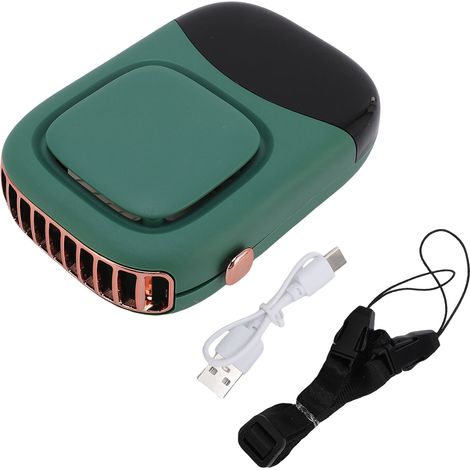 Tragbarer Nackenventilator Mit Usb-aufladung, 2000-mah-akku, Hoher Luftdurchsatz, Umweltfreundlich