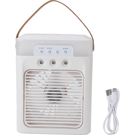 Tischventilator Mit Sprühfunktion, 400 Ml, Usb-anschluss, Aromafunktion, Weiß