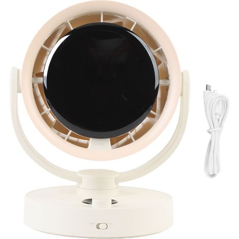 Wiederaufladbarer Tischventilator Dd8153, 100 Geschwindigkeitsstufen, 90° Automatische Oszillation, Leise (25 Db), Led-anzeige